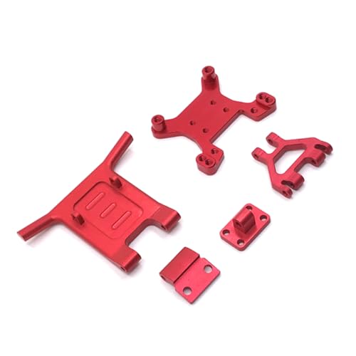 QMLQRGKF Metal vordere Stoßhalterung Stoßfänger Ersatz Kompatibel mit 144010 124016 124017 124018 124019 RC -Autos(Red) von QMLQRGKF