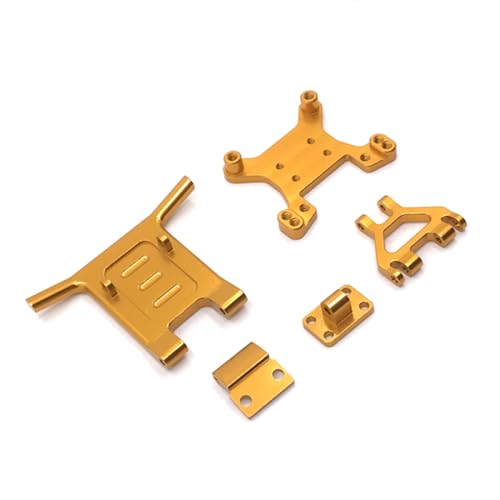 QMLQRGKF Metal vordere Stoßhalterung Stoßfänger Ersatz Kompatibel mit 144010 124016 124017 124018 124019 RC -Autos(Yellow) von QMLQRGKF