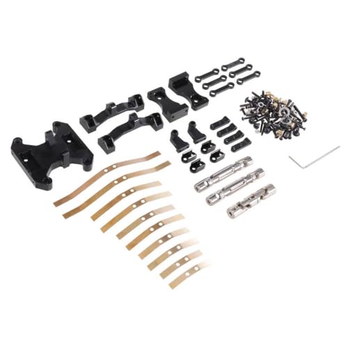 QMLQRGKF Metall -Chassis -Board -Sesaw Spring Plate Drive -Wellen -Upgrade -Zubehör Kompatibel mit 1/16 RC -Autos kompatibel mit B16 B36(Black) von QMLQRGKF