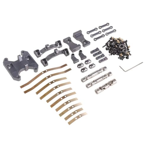QMLQRGKF Metall -Chassis -Board -Sesaw Spring Plate Drive -Wellen -Upgrade -Zubehör Kompatibel mit 1/16 RC -Autos kompatibel mit B16 B36(Titanium) von QMLQRGKF