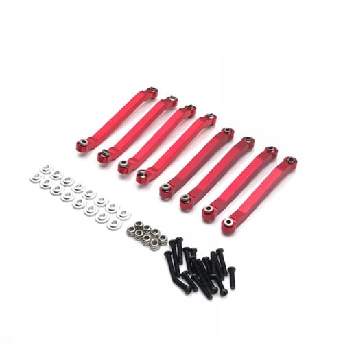 QMLQRGKF Metall -Federungsstangen mit MN D91 D96 D99 D99S MN90 1/12 RC -Auto -Upgrade kompatibel(Red) von QMLQRGKF