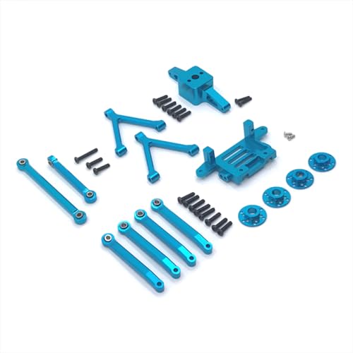 QMLQRGKF Metall-Upgrade-Adapter-Stange Motorhalterung Servo Basis-Kit Kompatibel mit 1/28 4WD RC-Autoteile kompatibel mit SG-2801(BŁĘKITNA) von QMLQRGKF