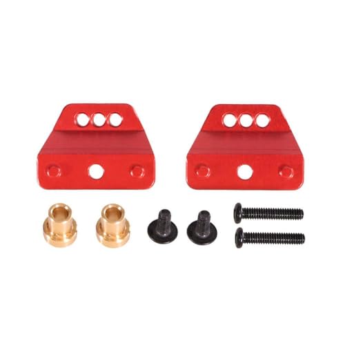 QMLQRGKF Metall -Upgrade Front- und Heck -Stoßdämpferhalterung Kompatibel mit 1/12 Fernbedienungssteuerautos kompatibel mit MN Modell MN99SV2 MN168 MN78 MN82 RC(Red) von QMLQRGKF