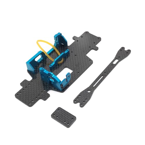 QMLQRGKF Metall -Upgrade Kohlefaser -Grundplattenmotorhalterung und -montagekompatibel mit 284131 K969 K979 K989 K999 P929 P939 RC -Autoteile(Sky Blue) von QMLQRGKF