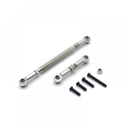 QMLQRGKF Metall -Upgrade -Lenkung Servostange kompatibel mit Fernbedienungsautos Mangniu D91 D96 MN98 99S Ersatzteile(Silver) von QMLQRGKF