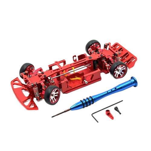 QMLQRGKF Metall -Upgrade -Modified Rahmen kompatibel mit RC -Automodellen der 1/28 Serie 284121 K969 K979 K989 K999 P929 P939(Red) von QMLQRGKF