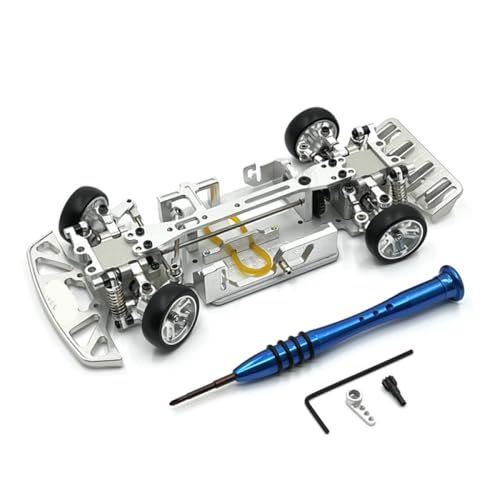 QMLQRGKF Metall -Upgrade -Modified Rahmen kompatibel mit RC -Automodellen der 1/28 Serie 284121 K969 K979 K989 K999 P929 P939(Silver) von QMLQRGKF