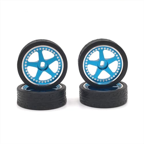 QMLQRGKF Metall -Upgrade -Rennradreifen 8,5 mm Breite 27 mm Außendurchmesser Kompatibel mit 1/28 RC -Autos im Maßstab(Sky Blue) von QMLQRGKF
