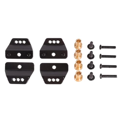 QMLQRGKF Metall -Upgrade -Stoßdämpfer -Halterung mit 1/12 Fernbedienungssteuerautos Mn Modell 1 Mn168 MN82 LC79 MN78 und 99SV2 kompatibel(Black) von QMLQRGKF