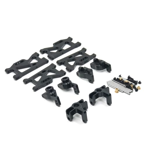 QMLQRGKF Metall Upgrade Swing Arm Lenering Cup Set von 5 kompatibel mit 144010 144001 144002 124016 124017 124018 124019 RC -Autoteile(Black) von QMLQRGKF
