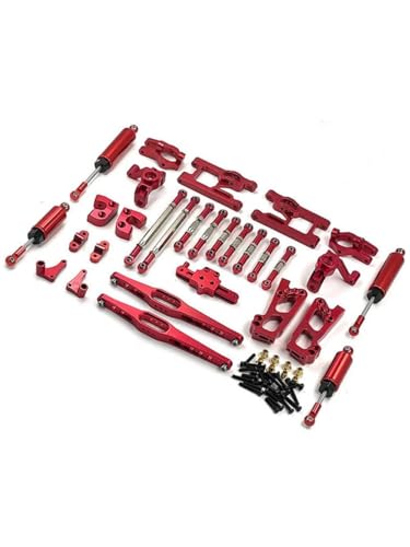 QMLQRGKF Metall -Upgrade -Teile 12 Stück Set Kompatibel mit 12427 12428 12423 FY01 FY02 FY03 Fernbedienungsauto -Kompatible Zubehör(Red) von QMLQRGKF