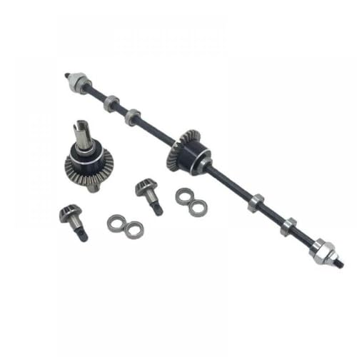 QMLQRGKF Metall -Upgrade -Teile Kompatibel mit 1/12 RC -Autos kompatibel mit 12428 12429 12423 12427 und Feiyue mit modifizierten Achsen vorne und hinten von QMLQRGKF