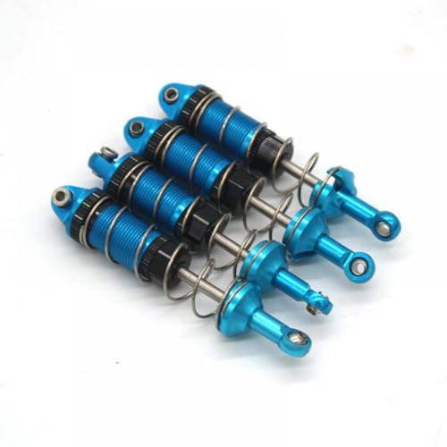 QMLQRGKF Metall -Upgrade -Teile Kompatibel mit 1/16 RC -Auto kompatibel mit Hyper GO16207 16208 16209 16210 H16BM H16 H16PL vordere und hintere Stoßdämpfer(Blue) von QMLQRGKF