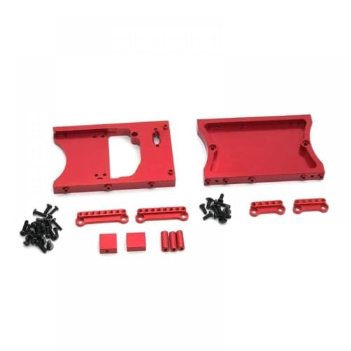 QMLQRGKF Metall -Upgrade -Teile Kompatibel mit Fernbedienungsfahrzeuge kompatibel mit MN D91 D96 MN98 99S Heckkabinenlenksgetreue(Red) von QMLQRGKF
