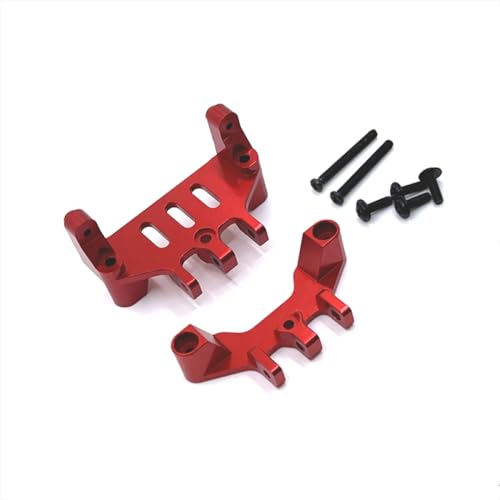 QMLQRGKF Metall -Upgrade -Teile Kompatibel mit RC -Autos kompatibel mit MN -Modellen MN128 MN86 G500 vordere und hintere Verknüpfungssitze Lenkung mit festen Sitzen(Red) von QMLQRGKF