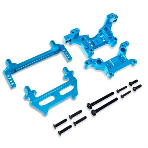 QMLQRGKF Metall -Upgrade -Teile Kompatibel mit kompatible Hyper GO 1/16 16208 16209 H16 H16 BM RC -Auto vorne Heckkörpersäulen Stoßtürme Stoßtürme(Bule) von QMLQRGKF