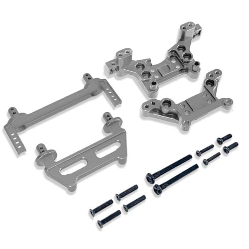 QMLQRGKF Metall -Upgrade -Teile Kompatibel mit kompatible Hyper GO 1/16 16208 16209 H16 H16 BM RC -Auto vorne Heckkörpersäulen Stoßtürme Stoßtürme(Titanium) von QMLQRGKF