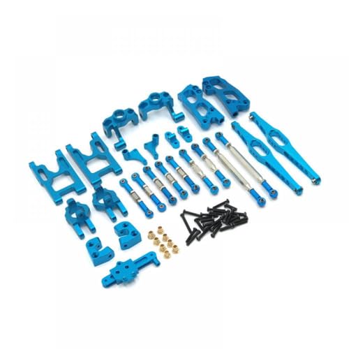 QMLQRGKF Metall -Upgrade -Zubehör Set von 10 Kompatibel mit 1/12 Skala Flyover RC -Autos kompatibel mit 12423 12427 12428(Blue) von QMLQRGKF