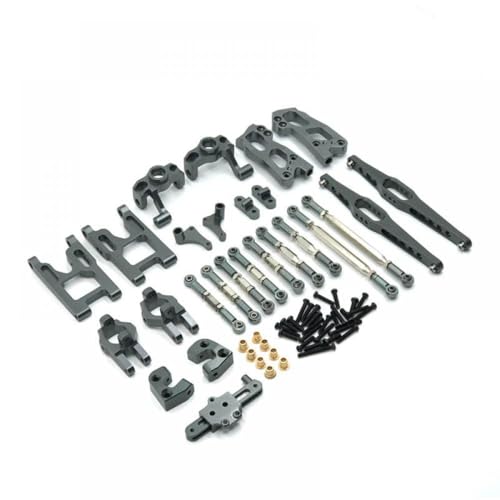 QMLQRGKF Metall -Upgrade -Zubehör Set von 10 Kompatibel mit 1/12 Skala Flyover RC -Autos kompatibel mit 12423 12427 12428(Titanium Color) von QMLQRGKF