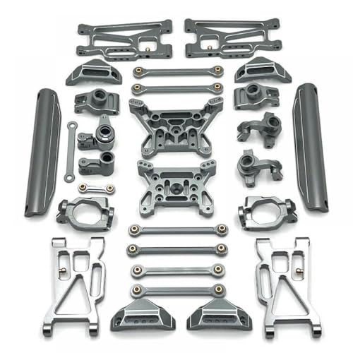 QMLQRGKF Metall -Upgrade- und Modifikations -Kit Kompatibel mit 1/10 10208 RC -Autoteile(Dark Grey) von QMLQRGKF