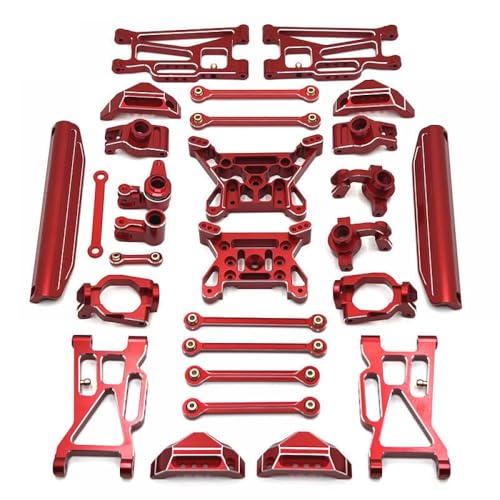 QMLQRGKF Metall -Upgrade- und Modifikations -Kit Kompatibel mit 1/10 10208 RC -Autoteile(Red) von QMLQRGKF