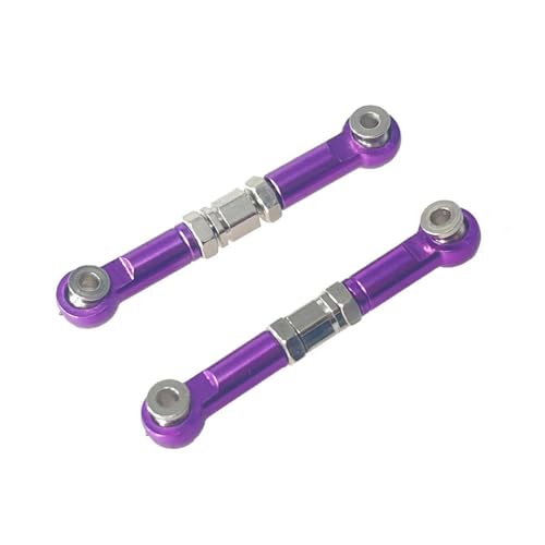 QMLQRGKF Metall -Upgrade vordere Lenkstangenteile mit Hyper Go 1/14 14209 14210 H14BM Fernbedienung RC -Autozubehör(Purple) von QMLQRGKF