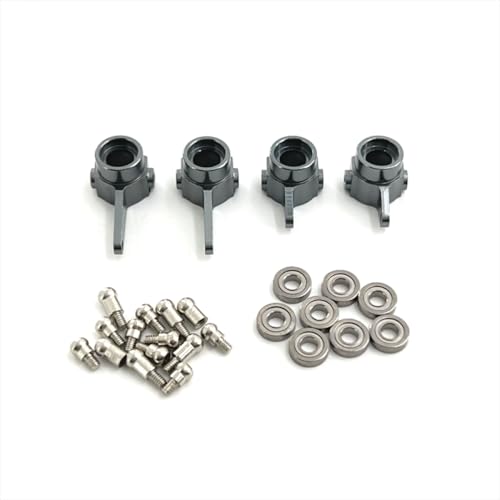 QMLQRGKF Metall verbesserte Lenkbecherlager 3 * 7 * 2 mm kompatibel mit 1/28 RC -Cars -Modellen 284161 284010 284131 K989 K979 K969 P929 P939(Dark Grey) von QMLQRGKF