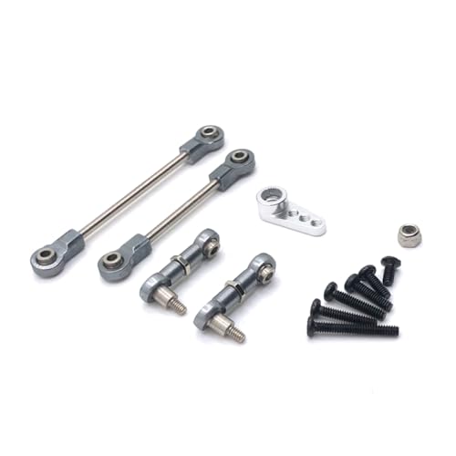 QMLQRGKF Metall verbessertes Lenkverbindungs ​​-Servo Arm 28T kompatibel mit 1/28 RC -Automodellen 284131 K969 K979 K989 K999 P929 P939(Dark Grey) von QMLQRGKF