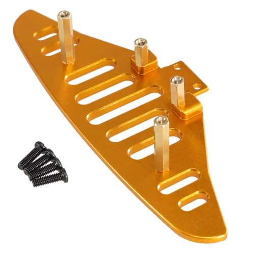 QMLQRGKF Metall vordere Stoßfänger kompatibel mit Hyper GO 14301 14302 14303 1/14 RC -Auto -Upgrade empfindliche Teile Metallkomponenten(Gold) von QMLQRGKF