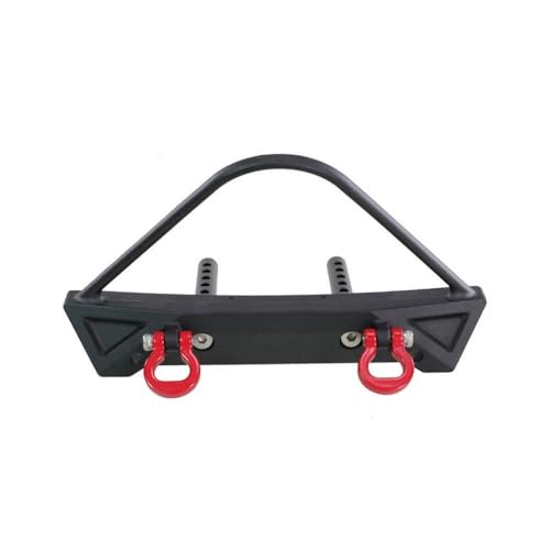 QMLQRGKF Metall vordere Stoßstange und Anti-Kollisionsgürtel mit Windeninstallationsloch Kompatibel mit kompatible MN1/12 MN128 RC Cars Upgrade-Zubehör(Black) von QMLQRGKF