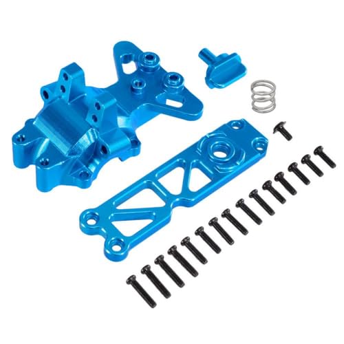 QMLQRGKF Metall vordere obere Getriebeabdeckung Teile Kompatibel mit Hyper Go16207 16208 16209 16210 H16 H16BM H16PL H16V3 M162 M163 RC -Autozubehör(Blue) von QMLQRGKF