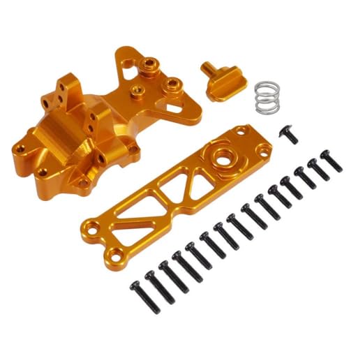 QMLQRGKF Metall vordere obere Getriebeabdeckung Teile Kompatibel mit Hyper Go16207 16208 16209 16210 H16 H16BM H16PL H16V3 M162 M163 RC -Autozubehör(Golden) von QMLQRGKF