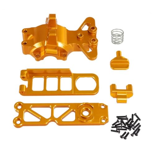 QMLQRGKF Metall vordere obere Getriebeabdeckung und Clip -Upgrade Kompatibel mit Hyper Go 1/16 Kompatible Modelle 16207 16208 H16 H16BM H16PL H16V3 M162 M163(Golden) von QMLQRGKF