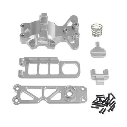 QMLQRGKF Metall vordere obere Getriebeabdeckung und Clip -Upgrade Kompatibel mit Hyper Go 1/16 Kompatible Modelle 16207 16208 H16 H16BM H16PL H16V3 M162 M163(Silver) von QMLQRGKF