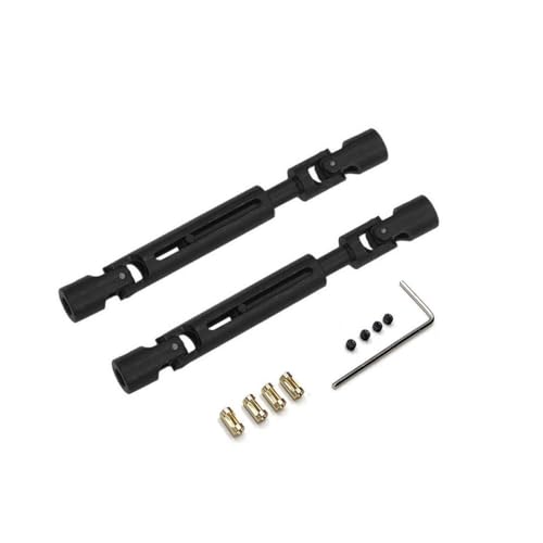QMLQRGKF Metallantriebswelle mit 3 mm bis 4 mm Wellenhülle Kompatibel mit Upgrade -Teile, die mit MN78 MN82 LC79 1/12 RC -Autos kompatibel sind(Black) von QMLQRGKF