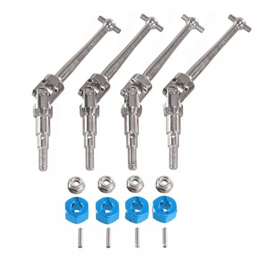 QMLQRGKF Metallkupplungsmutterantriebswelle Teile kompatibel mit Hyper GO 1/16 16207 16208 16209 16210 H16 H16BM H16PL 1/14 14210 H14BM RC -Autozubehör(Blue) von QMLQRGKF