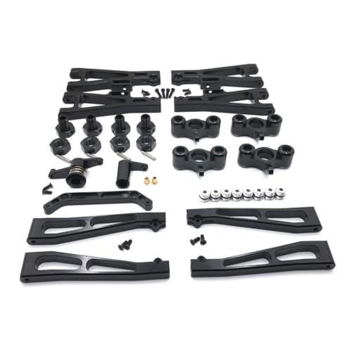 QMLQRGKF Metalllenker Swing Arm Assembly Upgrade Modification 17mm Combiner Kompatibel mit 1/10 J3 kompatible RC -Autos(Black) von QMLQRGKF
