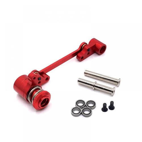 QMLQRGKF Metalllenker -Upgrade -Baugruppe Kompatibel mit 1/14 RC -Cars 144010 144001 144002 124016 127017 124018 124019 Teile(Red) von QMLQRGKF