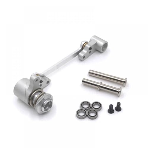 QMLQRGKF Metalllenker -Upgrade -Baugruppe Kompatibel mit 1/14 RC -Cars 144010 144001 144002 124016 127017 124018 124019 Teile(Silver) von QMLQRGKF