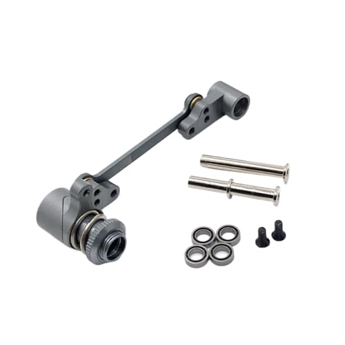QMLQRGKF Metalllenker -Upgrade -Baugruppe kompatibel mit 144010 144001 144002 124016 127017 124018 124019 1/14 RC -Autoteile RC(Dark Grey) von QMLQRGKF