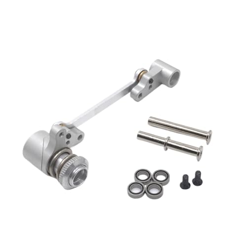 QMLQRGKF Metalllenker -Upgrade -Baugruppe kompatibel mit 144010 144001 144002 124016 127017 124018 124019 1/14 RC -Autoteile RC(Silver) von QMLQRGKF