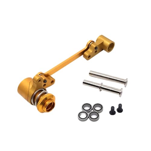 QMLQRGKF Metalllenker -Upgrade -Baugruppe kompatibel mit 144010 144001 144002 124016 127017 124018 124019 1/14 RC -Autoteile RC(Yellow) von QMLQRGKF