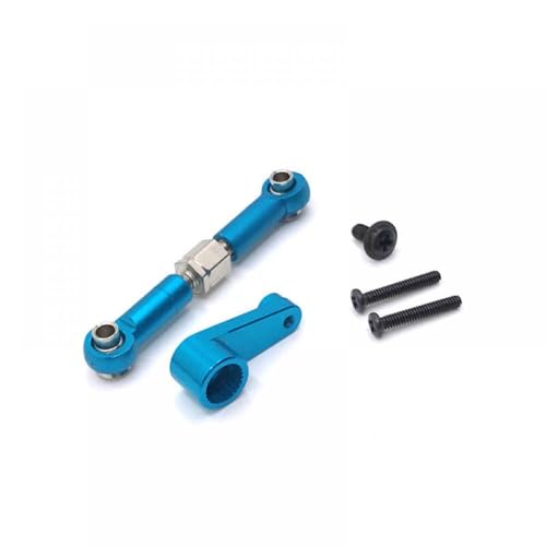QMLQRGKF Metalllenker und Lenkschaltarm Kompatibel mit Verschiedene RC -Autos kompatibel mit den Modellen 144010 144001 144002 124017 124016 124018 124019(Blue) von QMLQRGKF