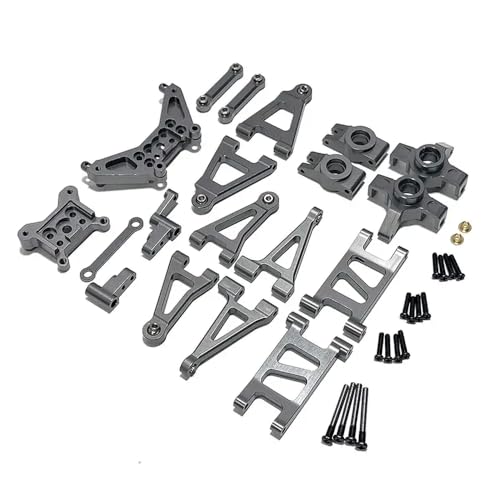 QMLQRGKF Metalllenker- und hintere Hub -Upgrade -Teile Kompatibel mit Hyper Go 1/14 RC 14301 14302 Kompatible Zubehör(Titanium) von QMLQRGKF