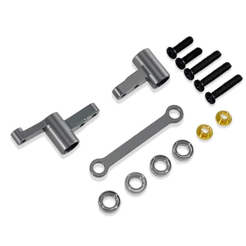 QMLQRGKF Metalllenkerbaugruppe mit Lagern Kompatibel mit RC -Auto -Upgrade -Teilezubehör kompatibel mit Hyper Go 1/14 14209 14210 H14BM(Titanium) von QMLQRGKF
