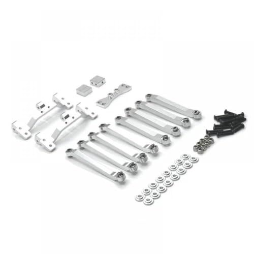 QMLQRGKF Metallmodifizierte Verknüpfungshalter Kompatibel mit MN 1/12 D91 D96 MN98 99S RC -Autozubehör(Silver) von QMLQRGKF