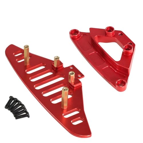 QMLQRGKF Metallmontageteile Kompatibel mit die vordere Säule von 1/14 RC -Auto kompatibel mit Hyper GO 14301 14302 14303 Zubehör Kompatibel mit Auto(Red) von QMLQRGKF