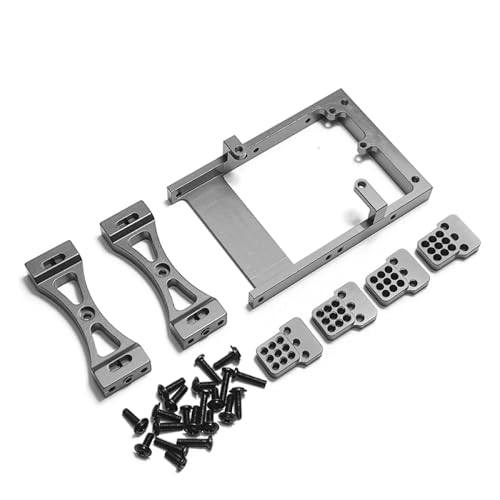 QMLQRGKF Metallschock -Mount -Halterung Kreuzstrahlstrahl Kompatibel mit 1/16 RC -Auto -Kit -Kit -Kompatibel mit C14 C24 B14 B24(Light Grey) von QMLQRGKF