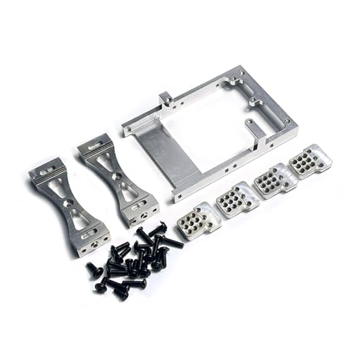 QMLQRGKF Metallschock -Mount -Halterung Kreuzstrahlstrahl Kompatibel mit 1/16 RC -Auto -Kit -Kit -Kompatibel mit C14 C24 B14 B24(White) von QMLQRGKF