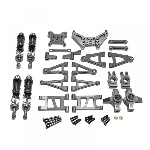 QMLQRGKF Metallschockdämpfer Schwung Arm Lenkung Cup Upgrade Teile Zubehör kompatibel mit Hyper Go1 14301 14302 14303 RC -Autos(Titanium) von QMLQRGKF